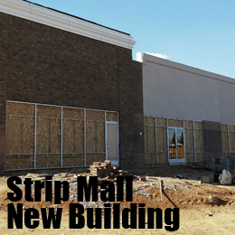strip mall new building